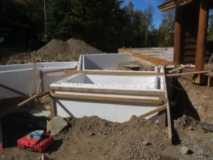 huismanconcepts.com, custom lake home ICF foundation walls