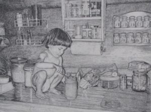 drawing in pencil by john huisman artist