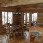 Dining area, hickory floors
