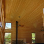 Pine walls and ceiling
