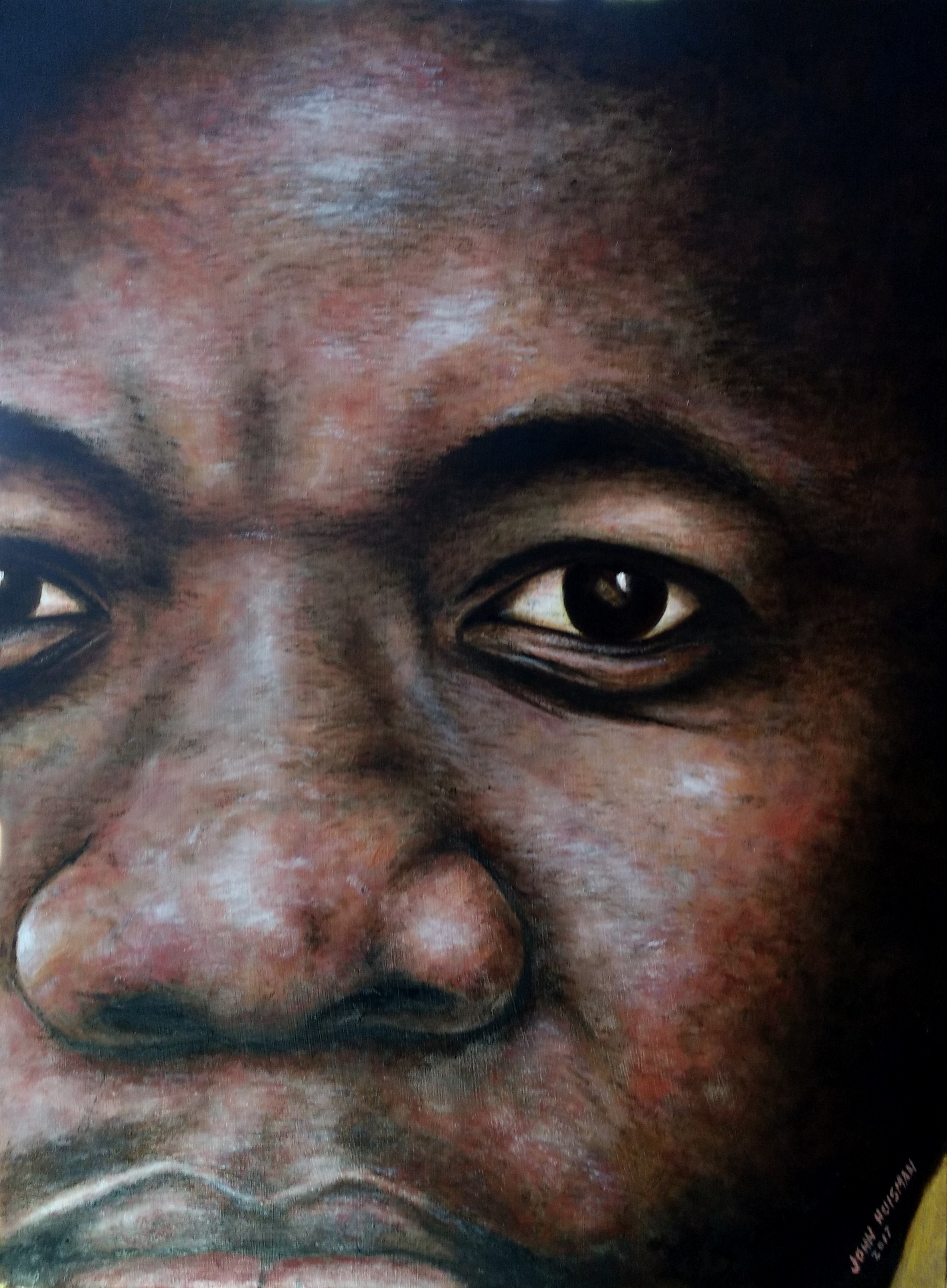 Portrait of An Un-named Twin Cities Student, Oil painting, 18x24