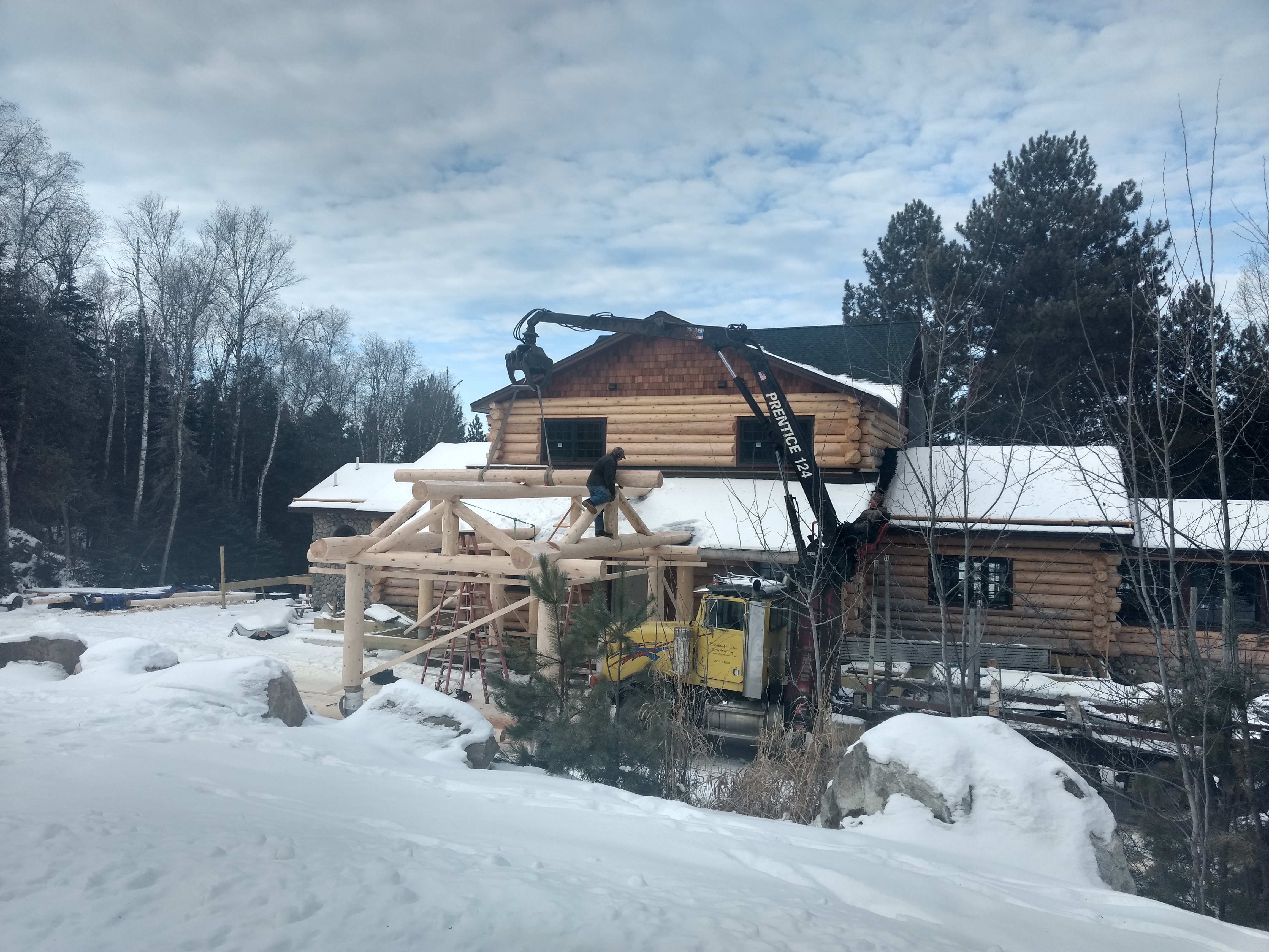 entry logs being assembled