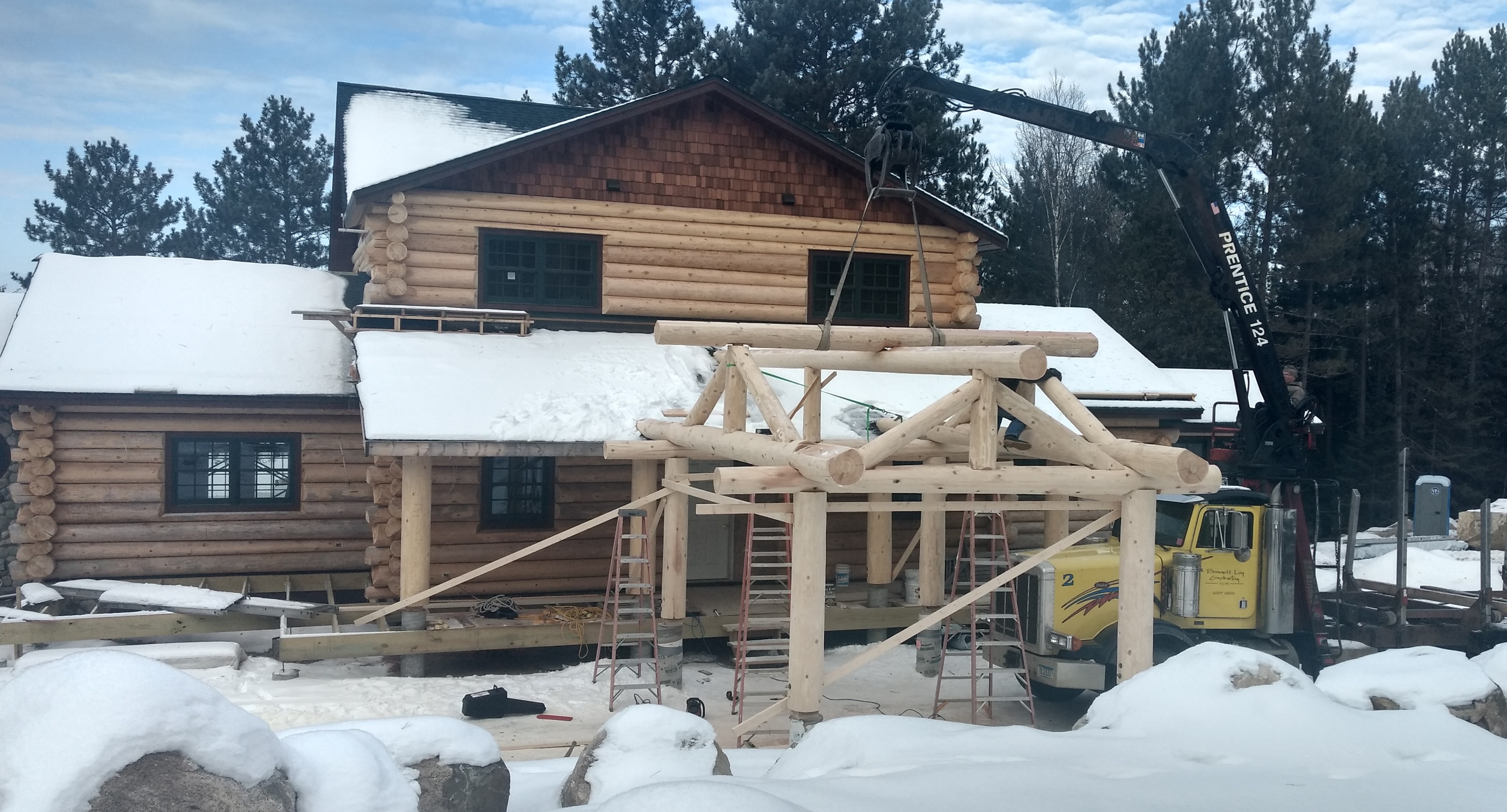 entry logs being assembled