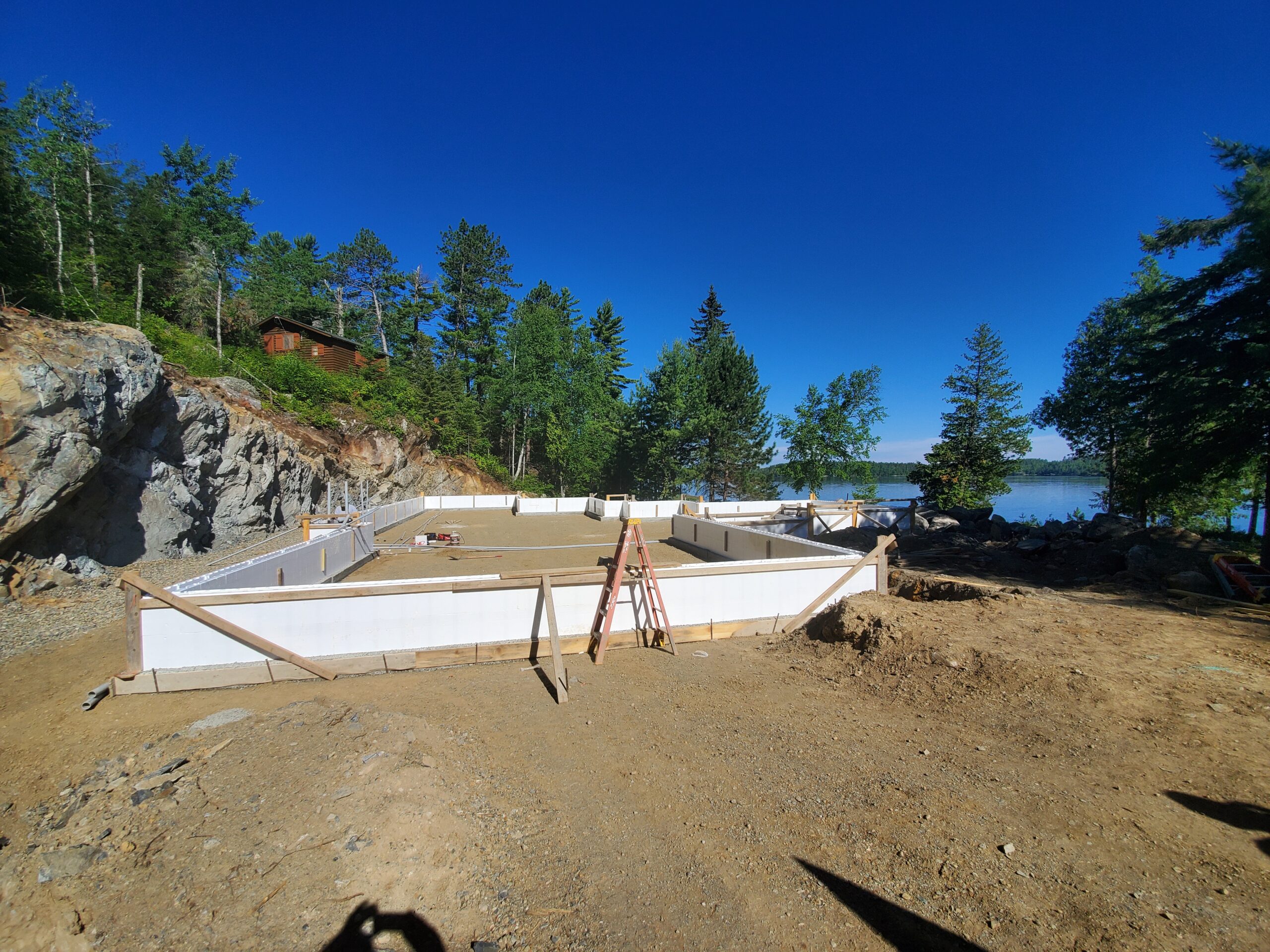 ICF Forming, custom lake home by Huisman Concepts