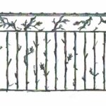 Drawing for custom iron railing by John