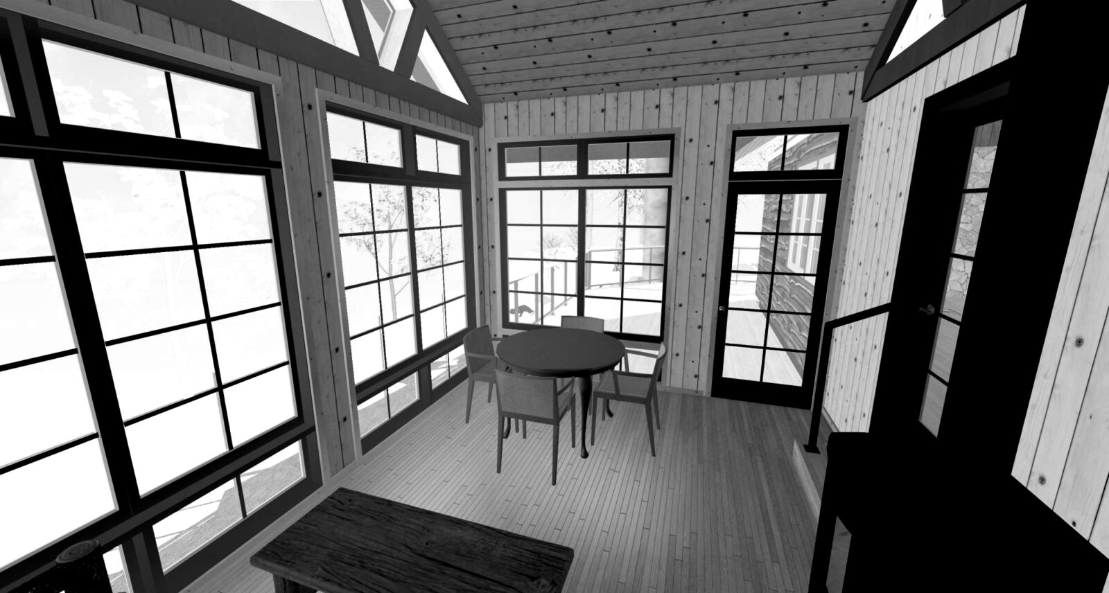 Sun-room 3d drawing by John Huisman